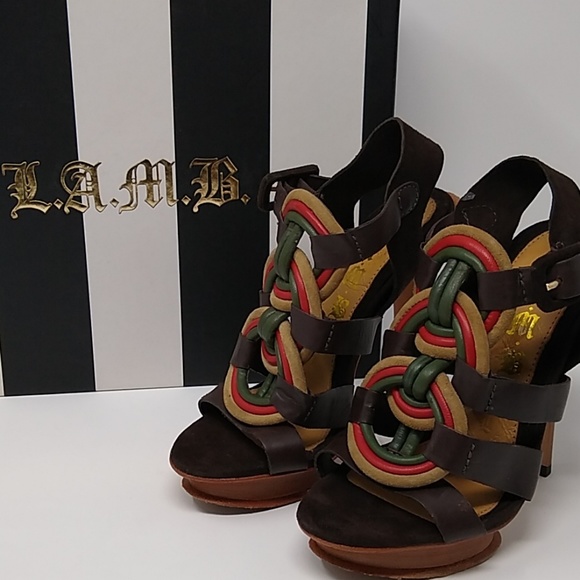 LAMB | zed leather Rasta stiletto heels - Picture 2 of 6